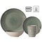 Quickway Imports 16 PC Spin Wash Dinnerware Dish Set for 4 - Mugs, Salad and Dinner Plates and Bowls Sets, Green QI004502.GN - alternate 5